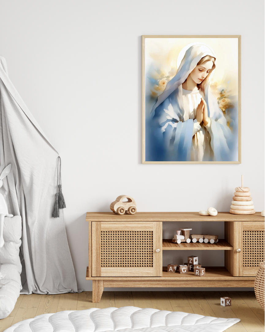 Our Lady's Gentle Prayer Canvas