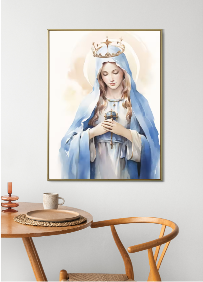 Virgin Mary Serenity Canvas
