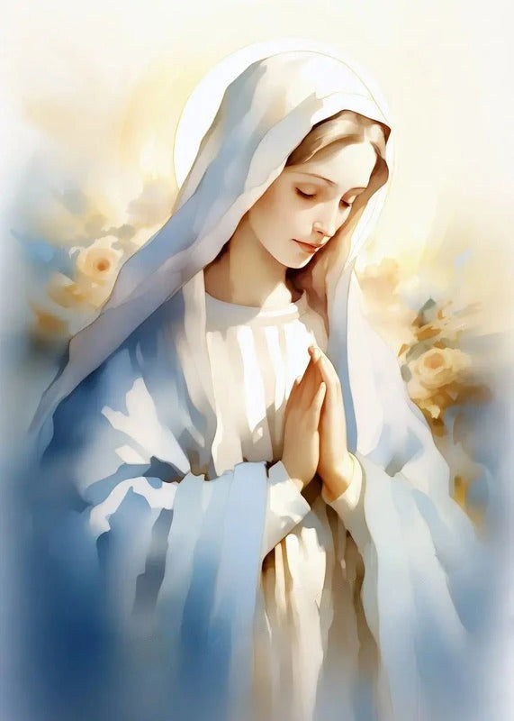 Our Lady's Gentle Prayer Canvas