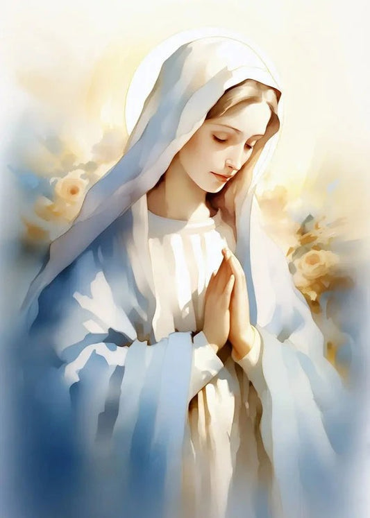 Our Lady's Gentle Prayer Canvas